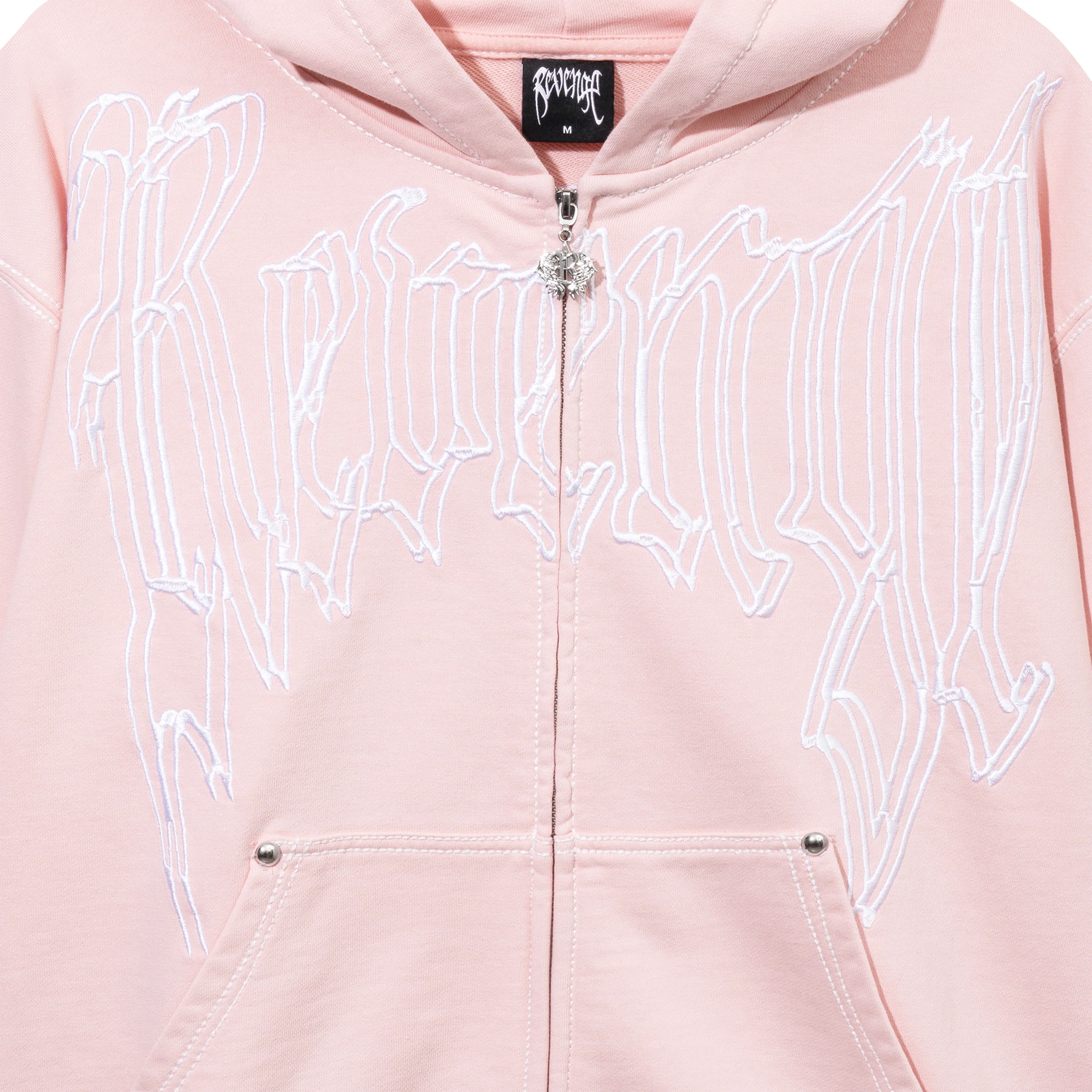 LAKERS CONTRAST STITCH ZIP PINK/WHITE - Image 3